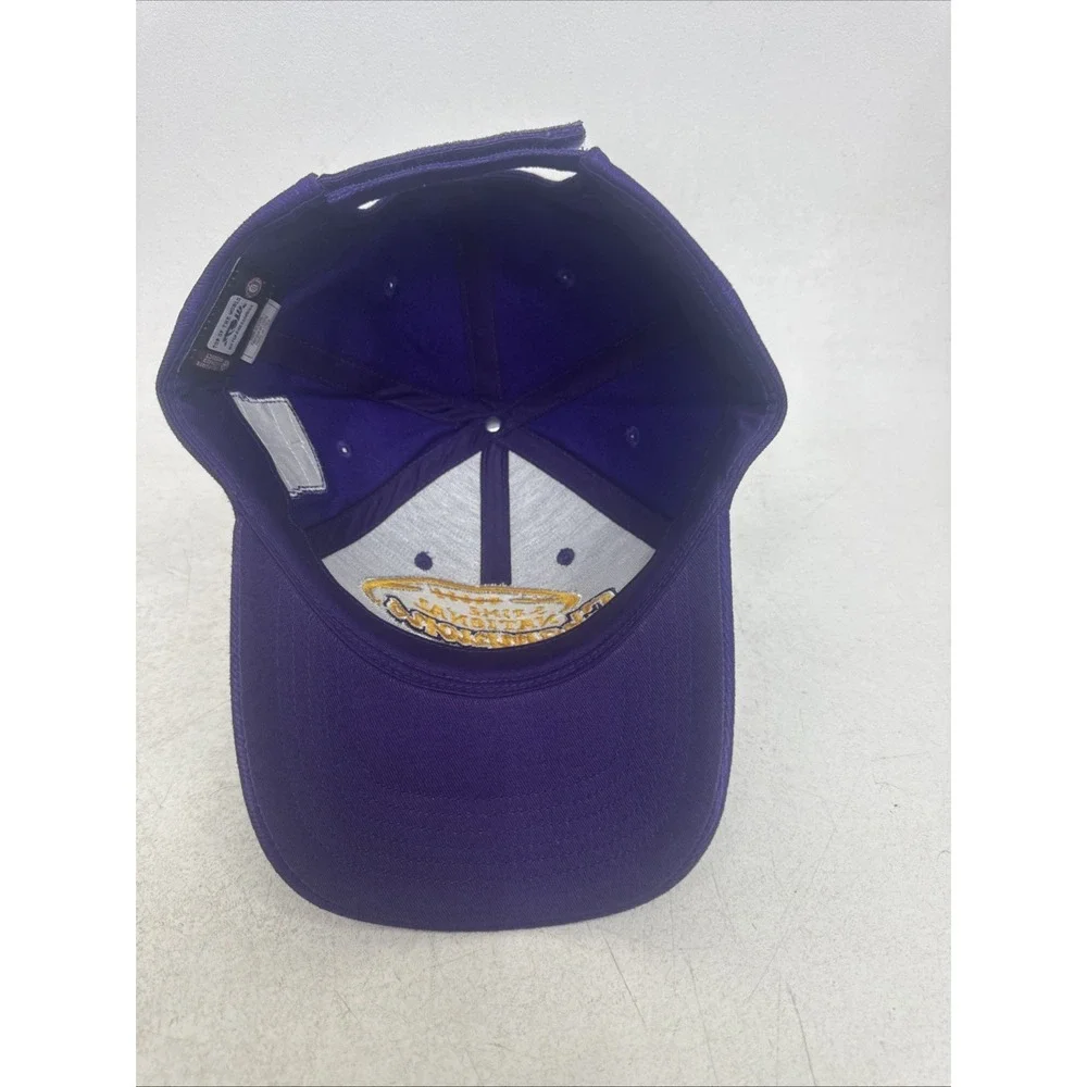 LSU TIGERS 3-Time National Championship Embroidered Strapback Hat BCS Patch